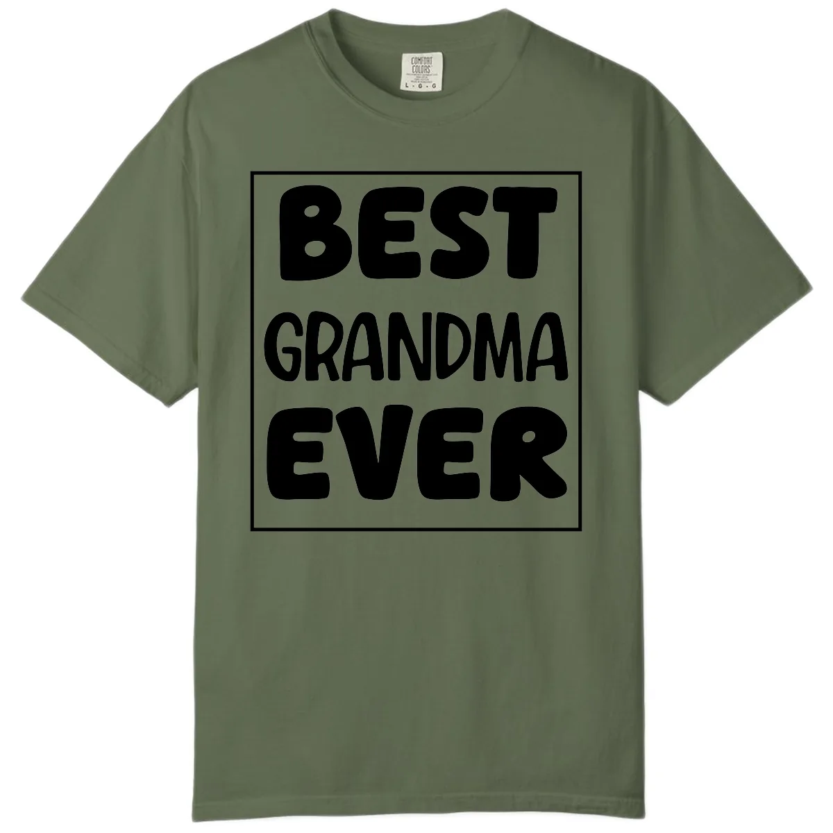 Best Grandma Ever Typography Design Comfort Color in Sage