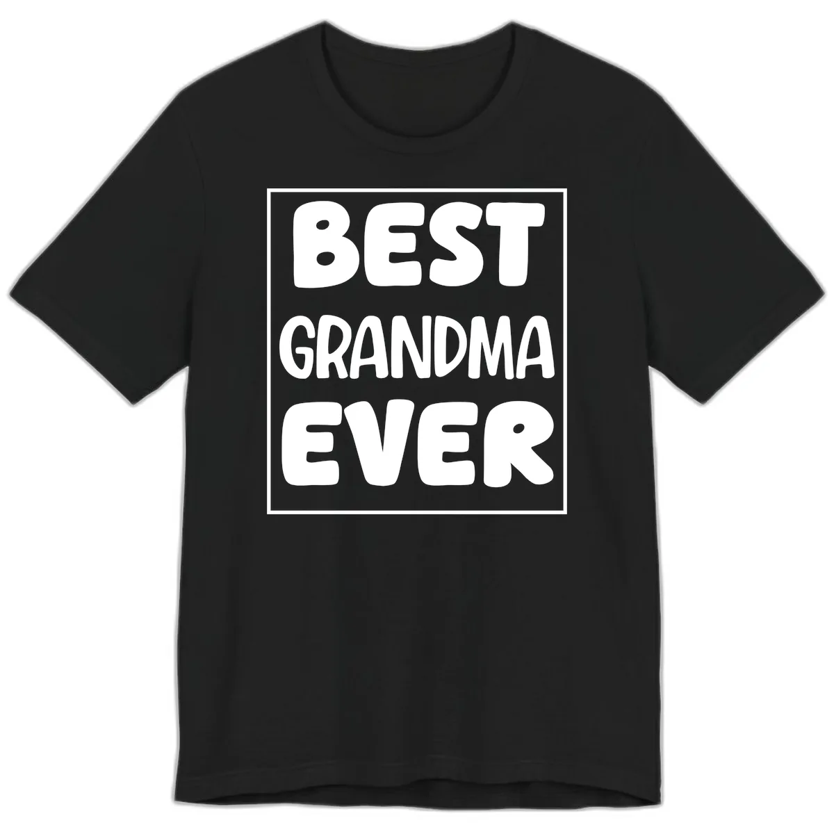 Best Grandma Ever Typography Design Premium T-Shirt in Black