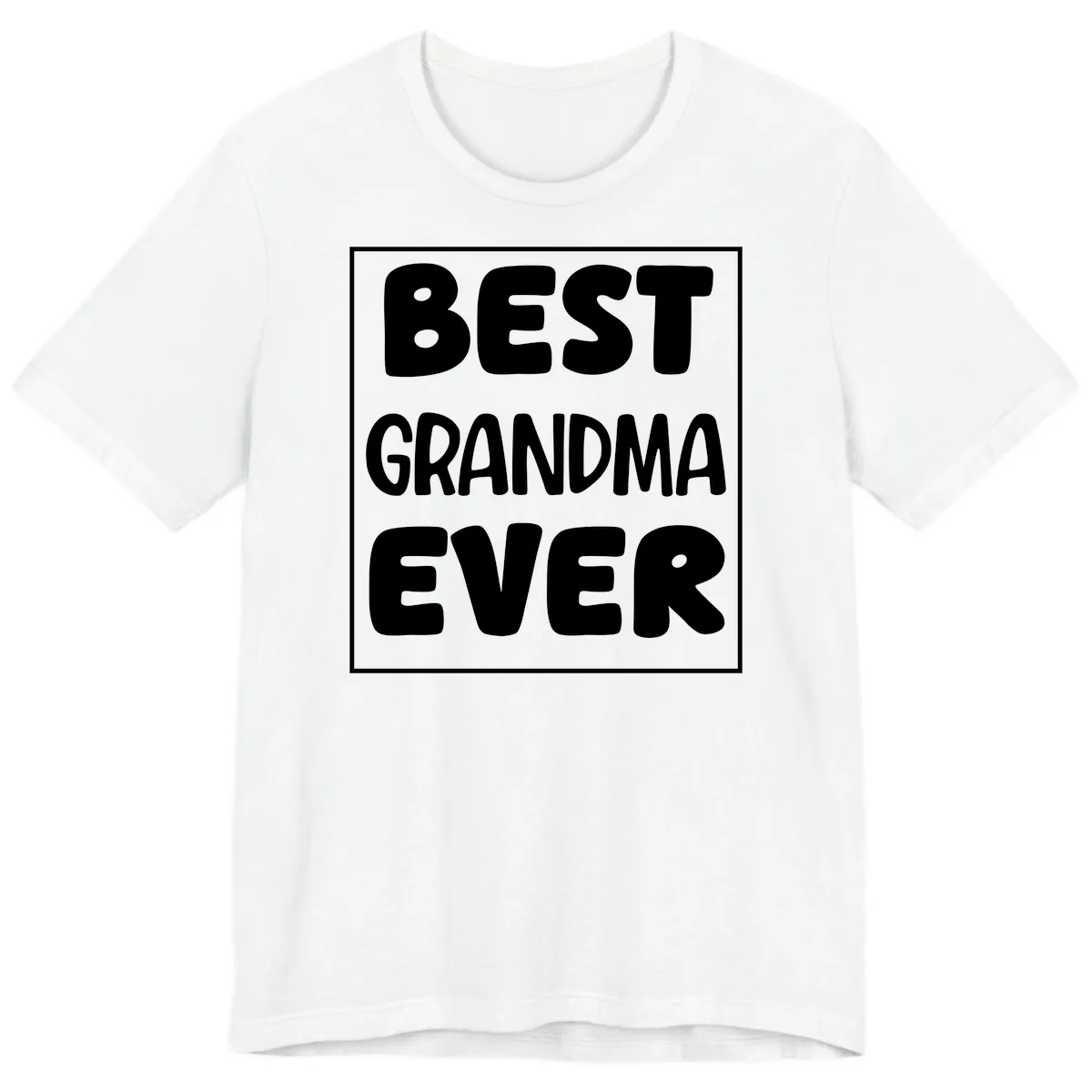 Best Grandma Ever Typography Design Premium T-Shirt in White