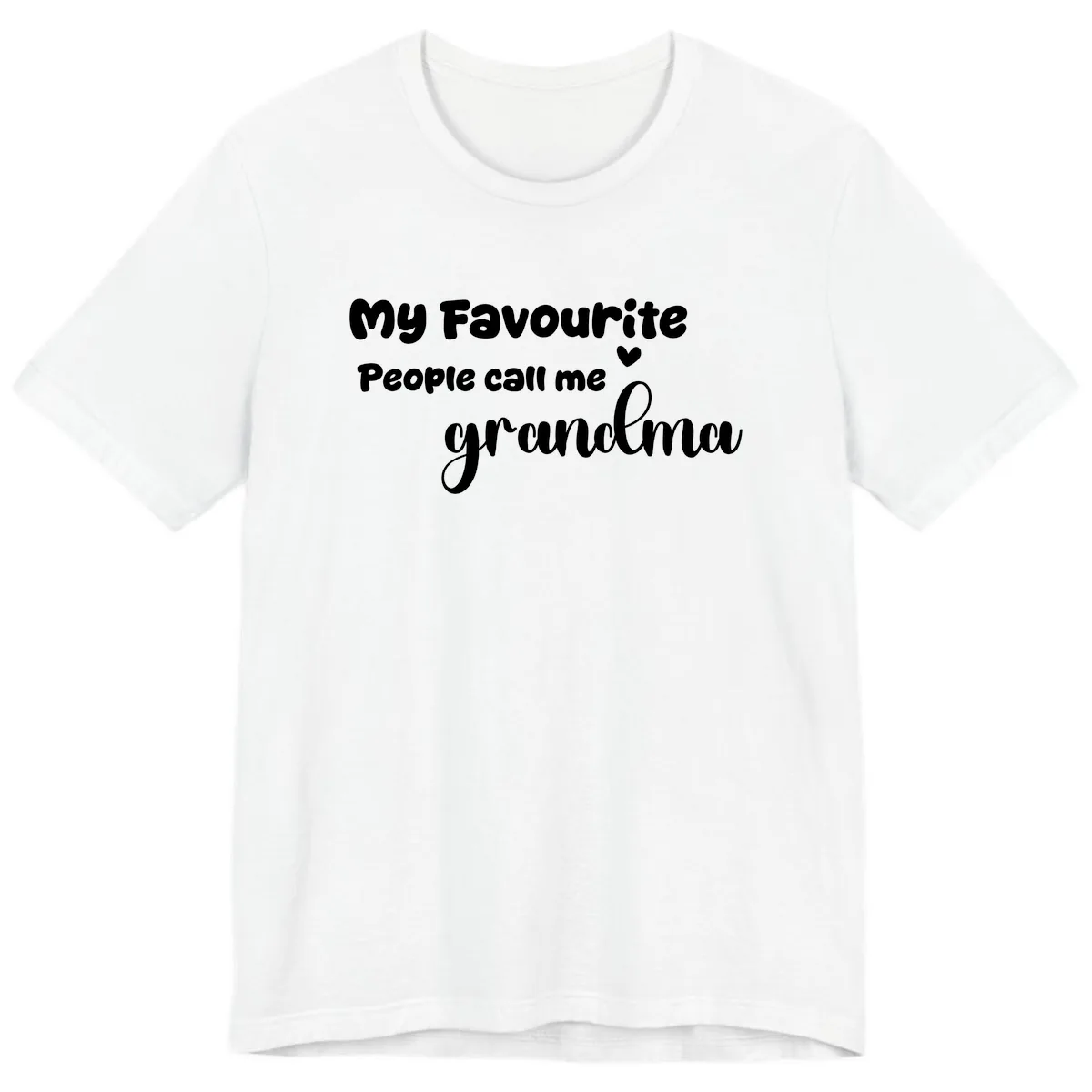 My Favourite People Call Me Grandma Premium T-Shirt in White