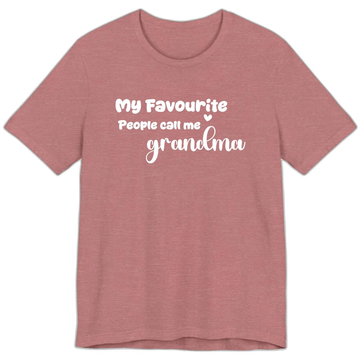 My Favourite People Call Me Grandma Premium T-Shirt in Heather Mauve