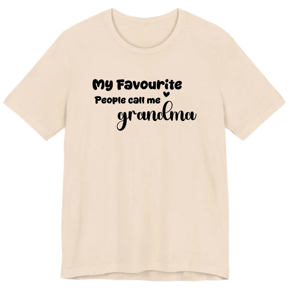 My Favourite People Call Me Grandma Premium T-Shirt in Soft Cream
