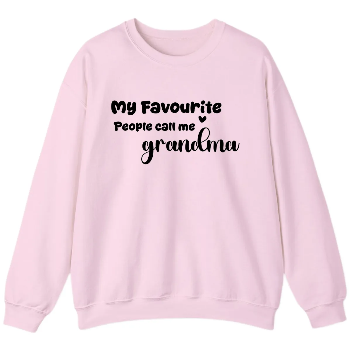 My Favourite People Call Me Grandma Sweatshirt in Light Pink