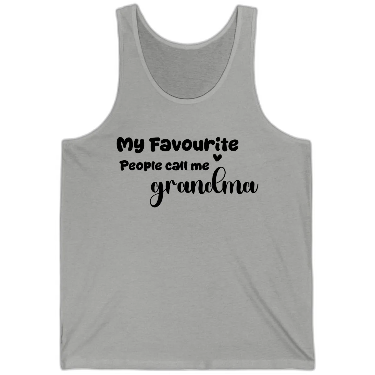 My Favourite People Call Me Grandma Tank in Athletic Heather