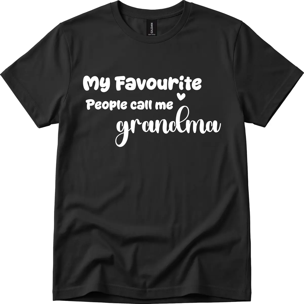 My Favourite People Call Me Grandma T-Shirt in Black