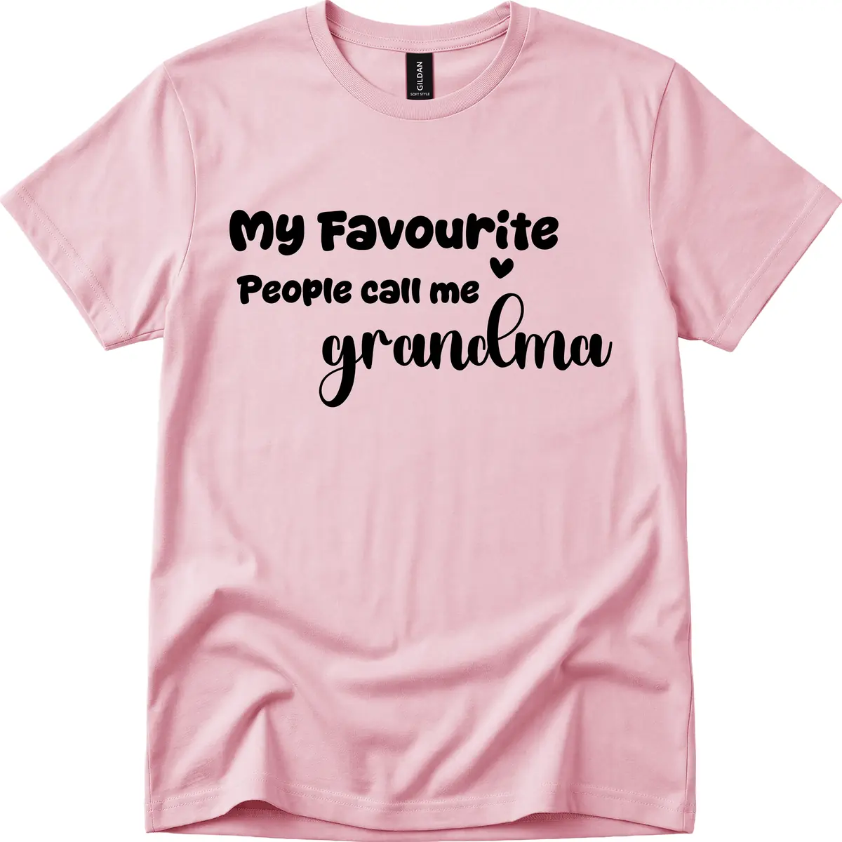 My Favourite People Call Me Grandma T-Shirt in Light Pink