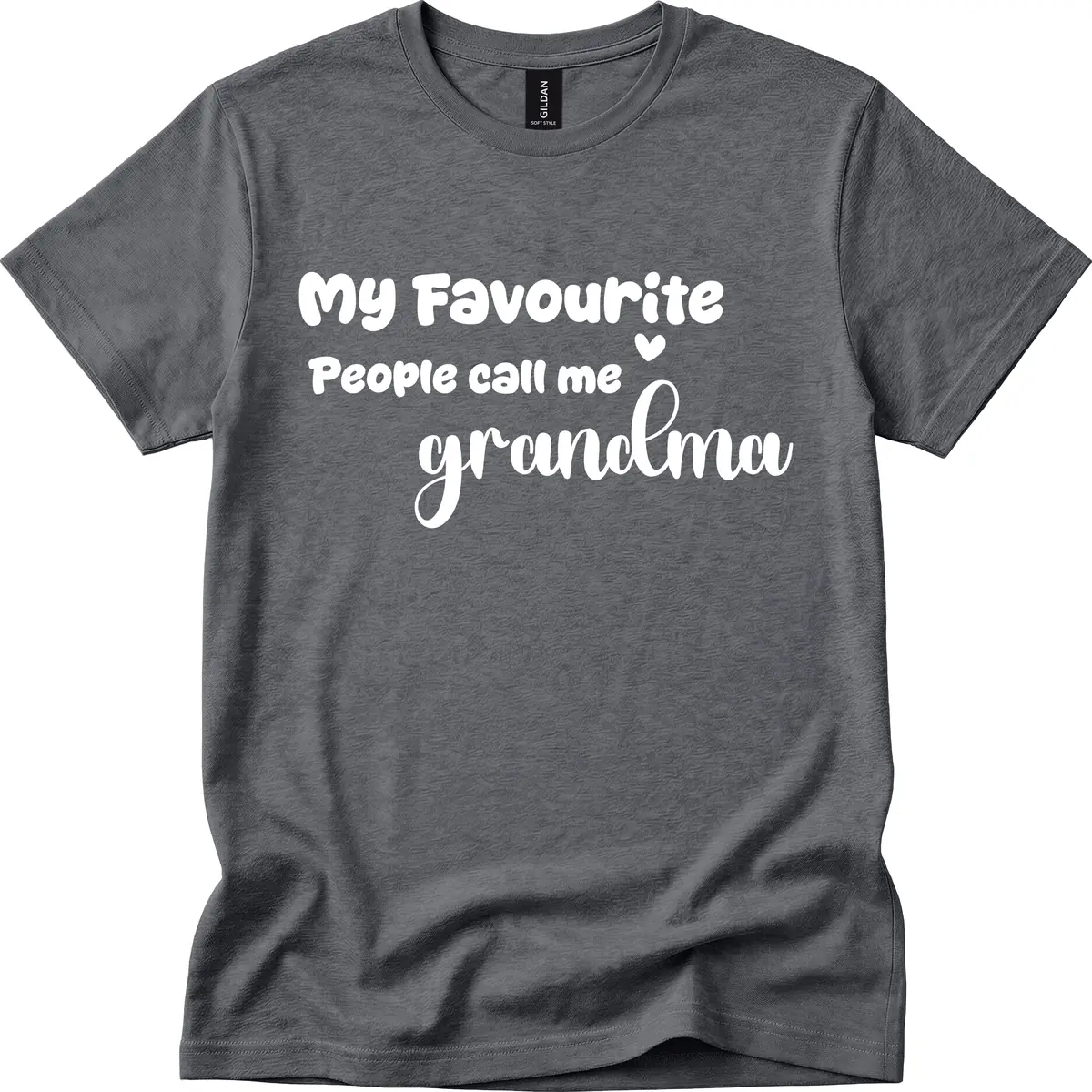 My Favourite People Call Me Grandma T-Shirt in Dark Heather