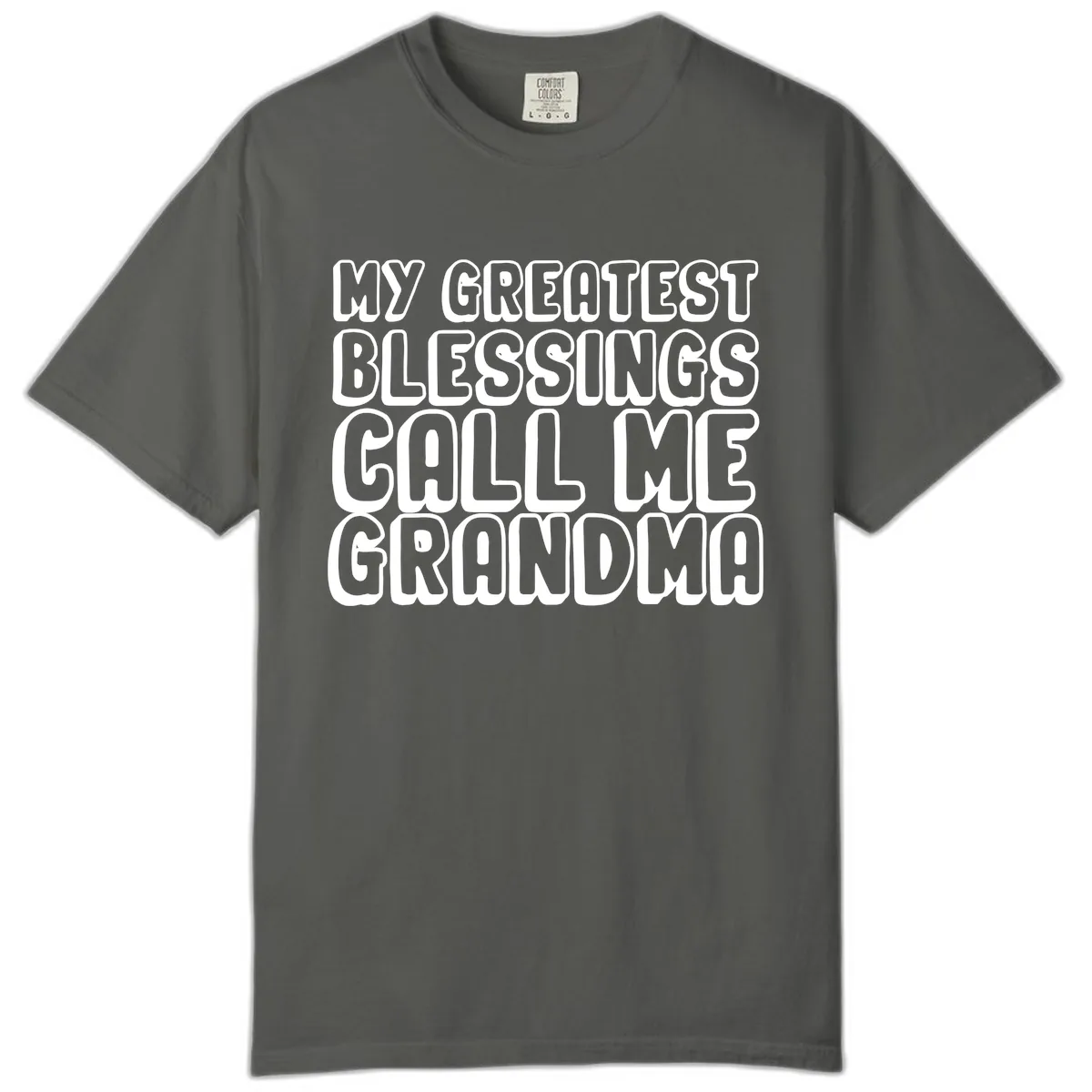 My Greatest Blessings Call Me Grandma Comfort Color in Pepper