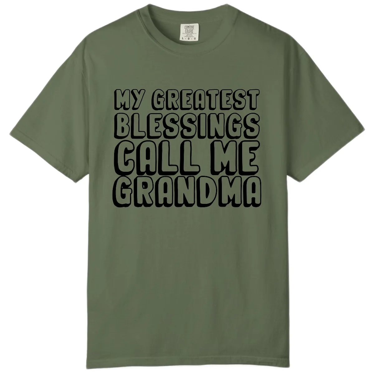 My Greatest Blessings Call Me Grandma Comfort Color in Sage