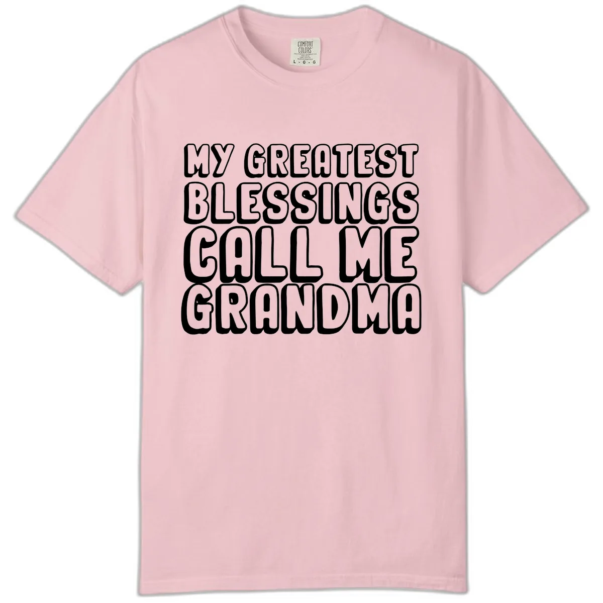 My Greatest Blessings Call Me Grandma Comfort Color in Blossom