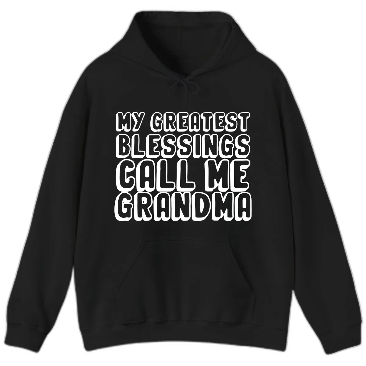 My Greatest Blessings Call Me Grandma Hoodie in Black