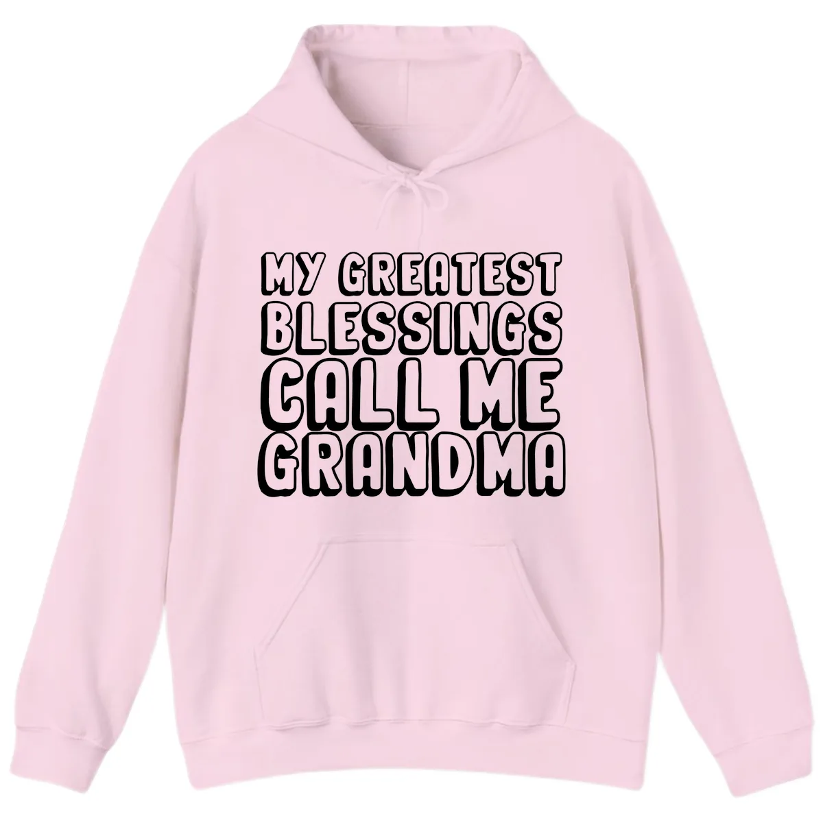 My Greatest Blessings Call Me Grandma Hoodie in Light Pink