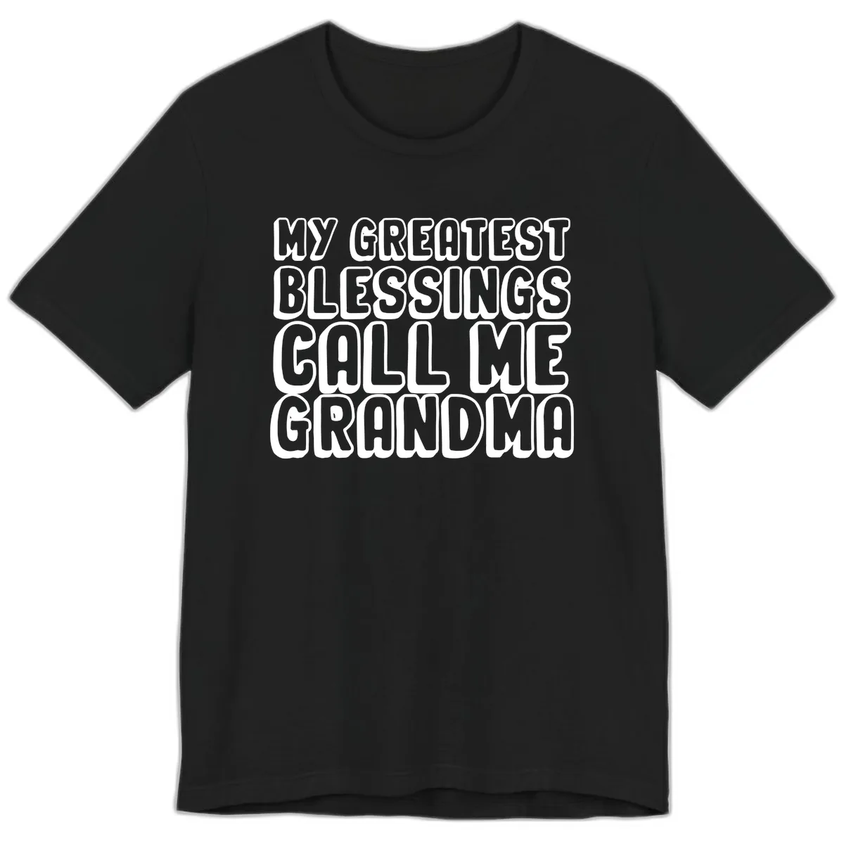 My Greatest Blessings Call Me Grandma Premium T-Shirt in Black