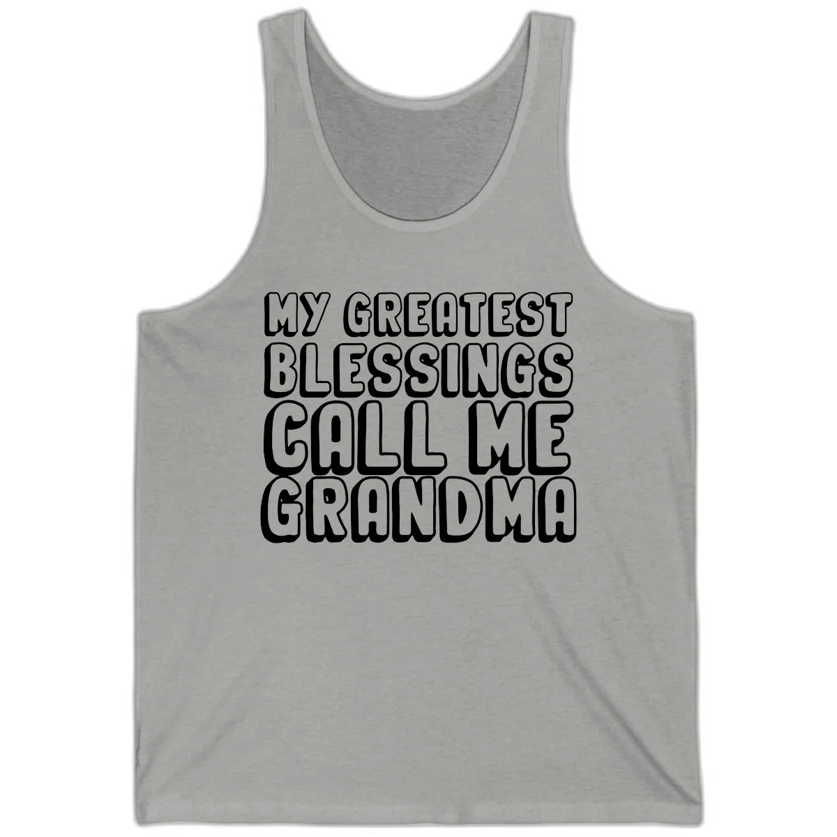 My Greatest Blessings Call Me Grandma Tank in Athletic Heather