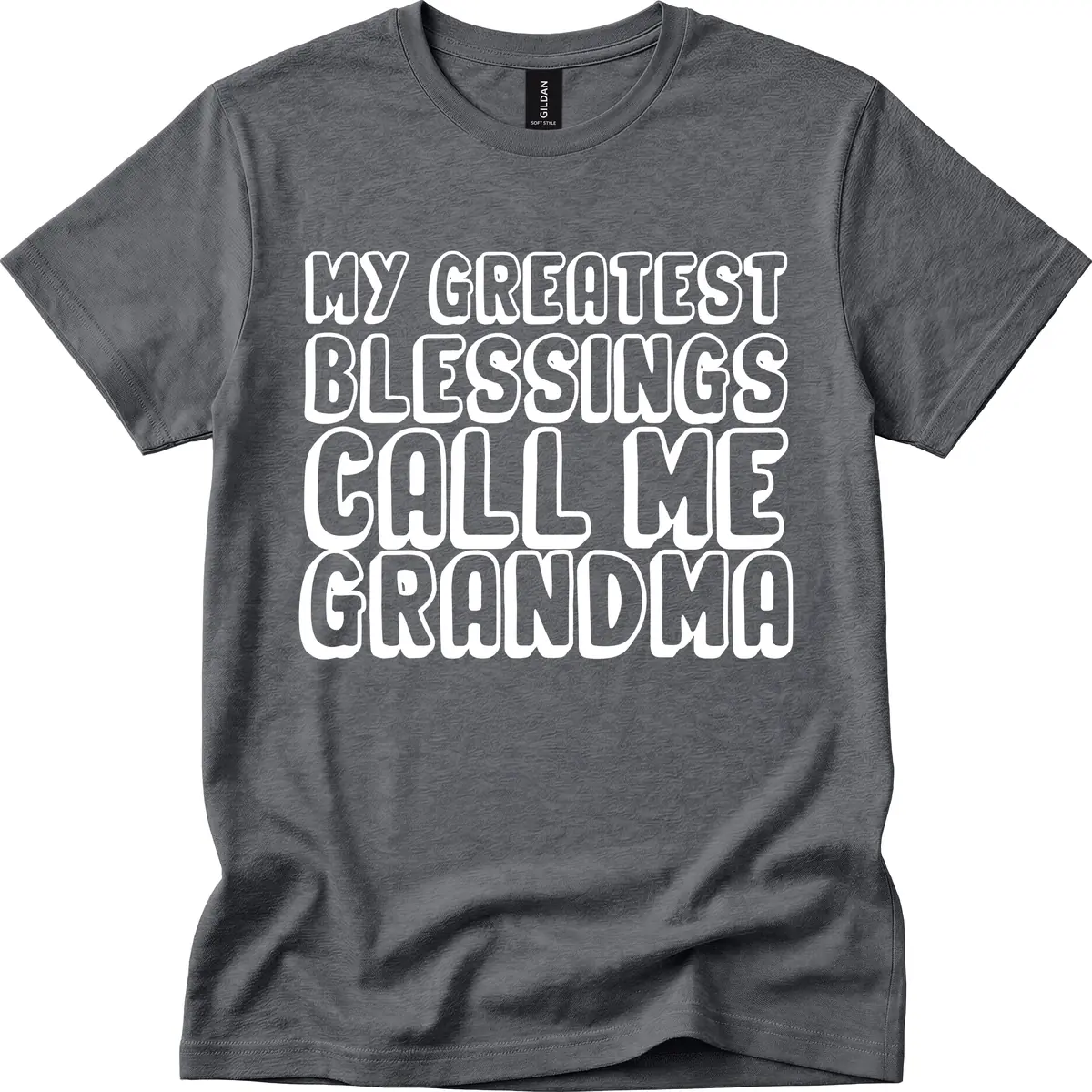 My Greatest Blessings Call Me Grandma T-Shirt in Dark Heather