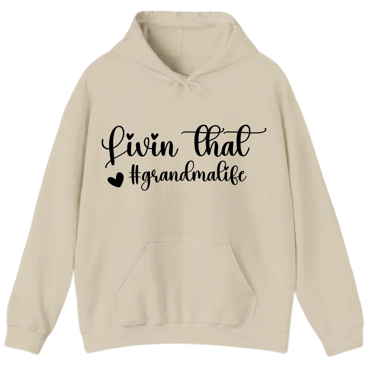 Livin That Grandma Life Hoodie in Sand