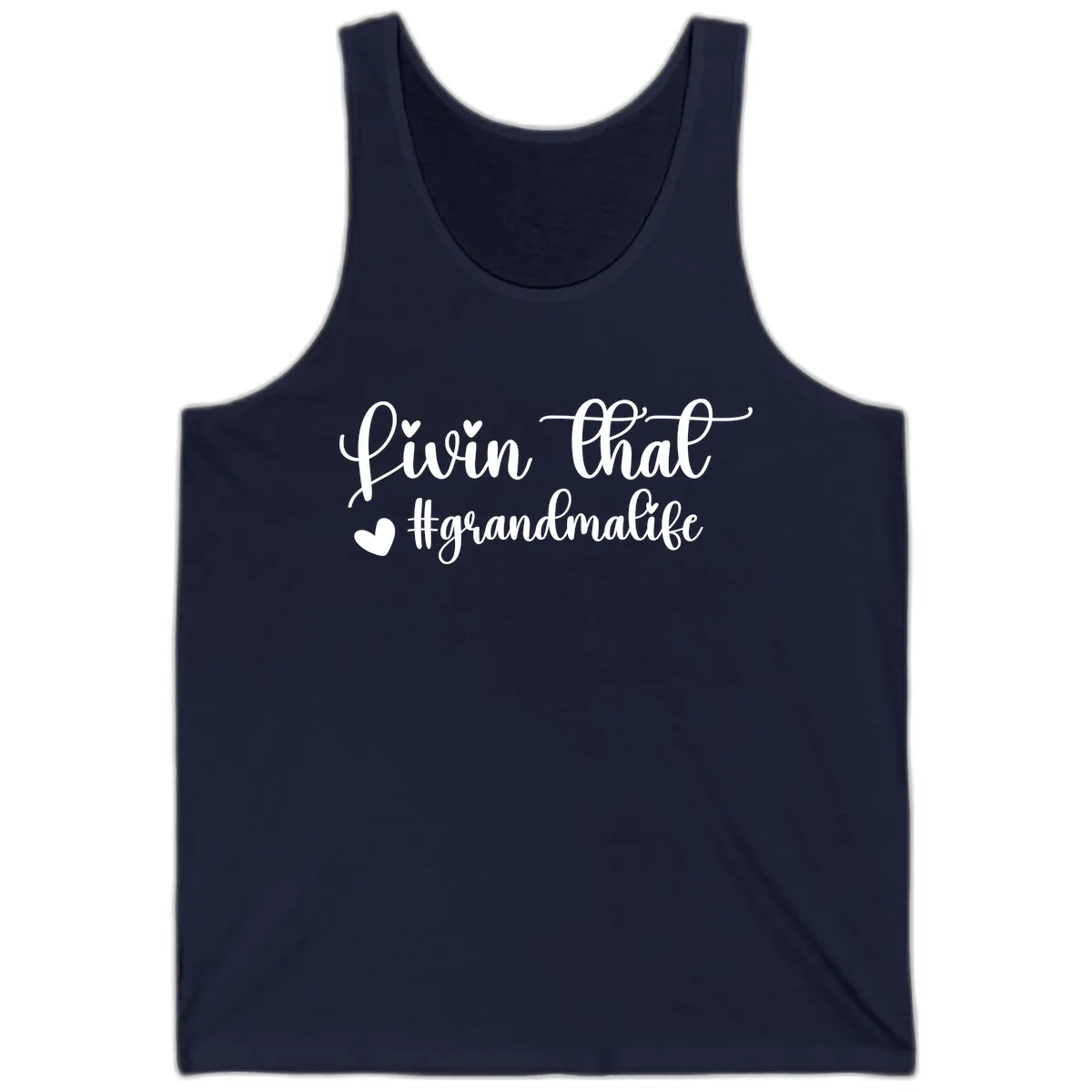 Livin That Grandma Life Tank in Navy