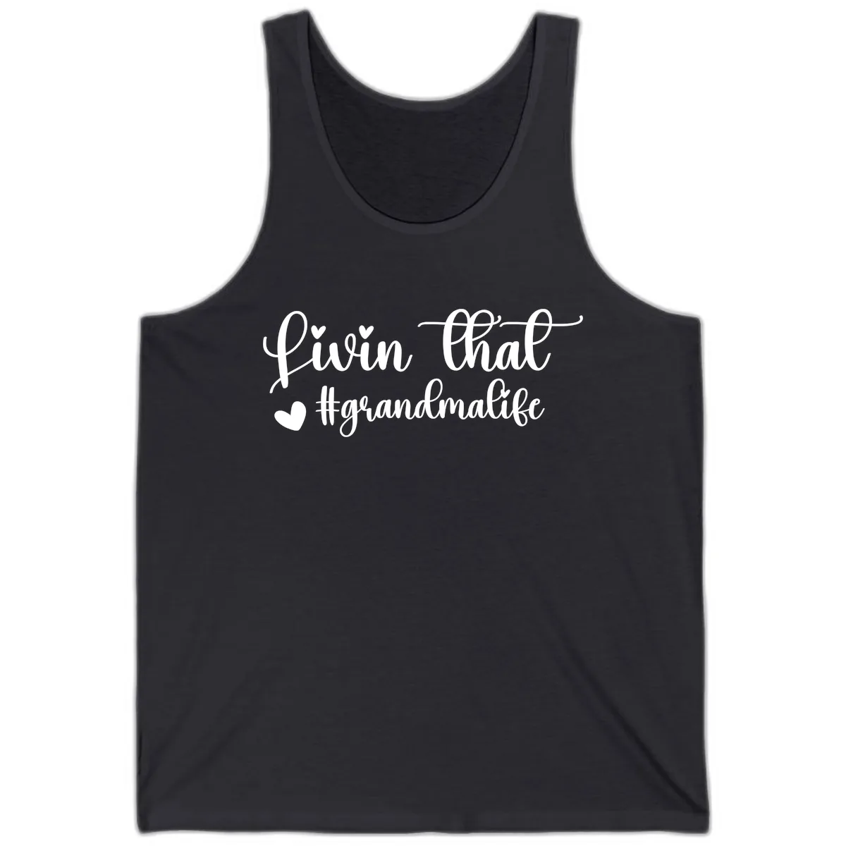Livin That Grandma Life Tank in Dark Grey