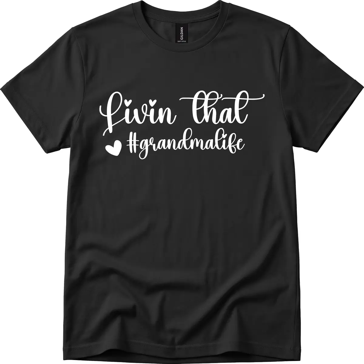 Livin That Grandma Life T-Shirt in Black