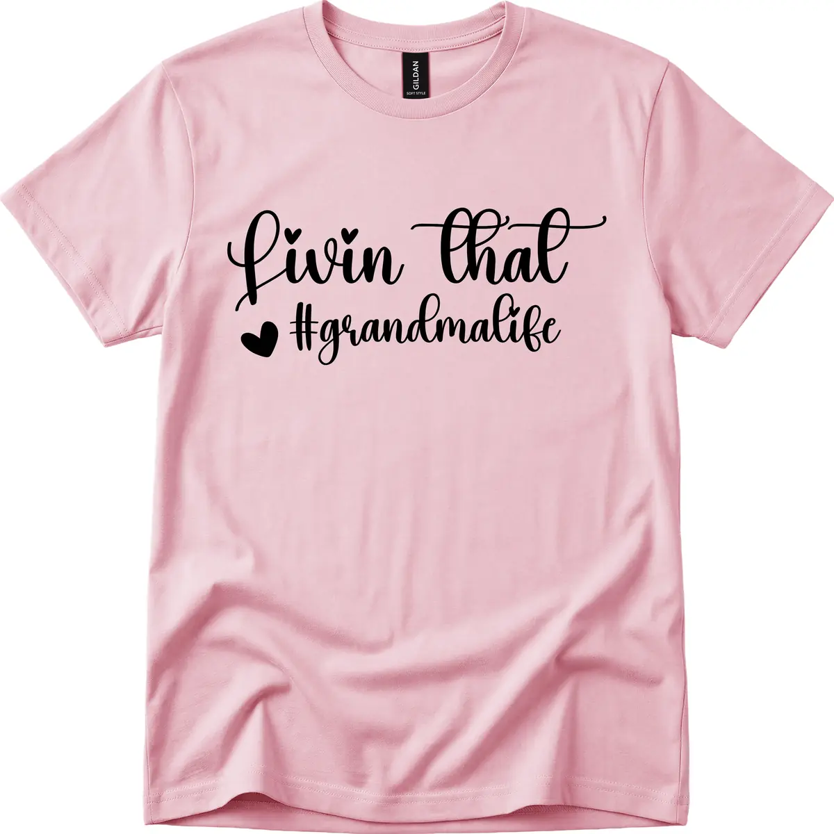 Livin That Grandma Life T-Shirt in Light Pink