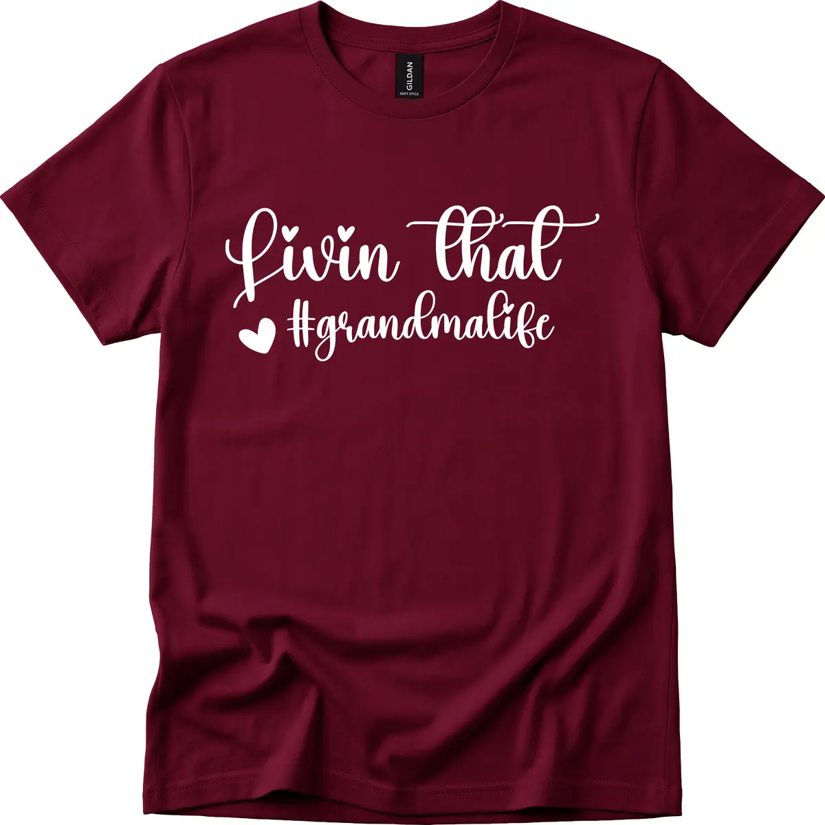 Livin That Grandma Life T-Shirt in Maroon