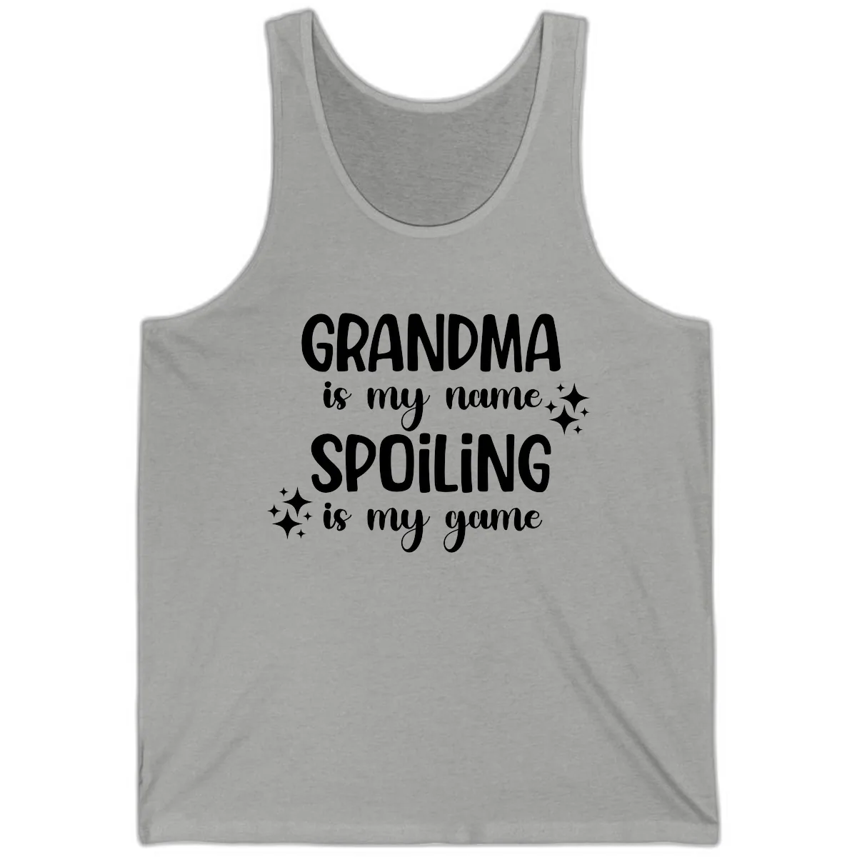 Grandma Is My Name Spoiling Is My Game Tank in Athletic Heather