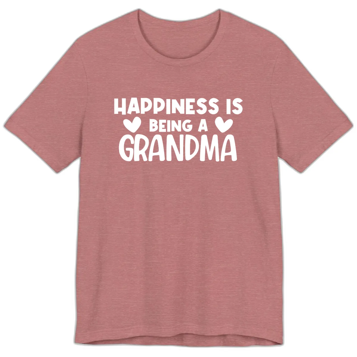 Happiness Is Being A Grandma Premium T-Shirt in Heather Mauve