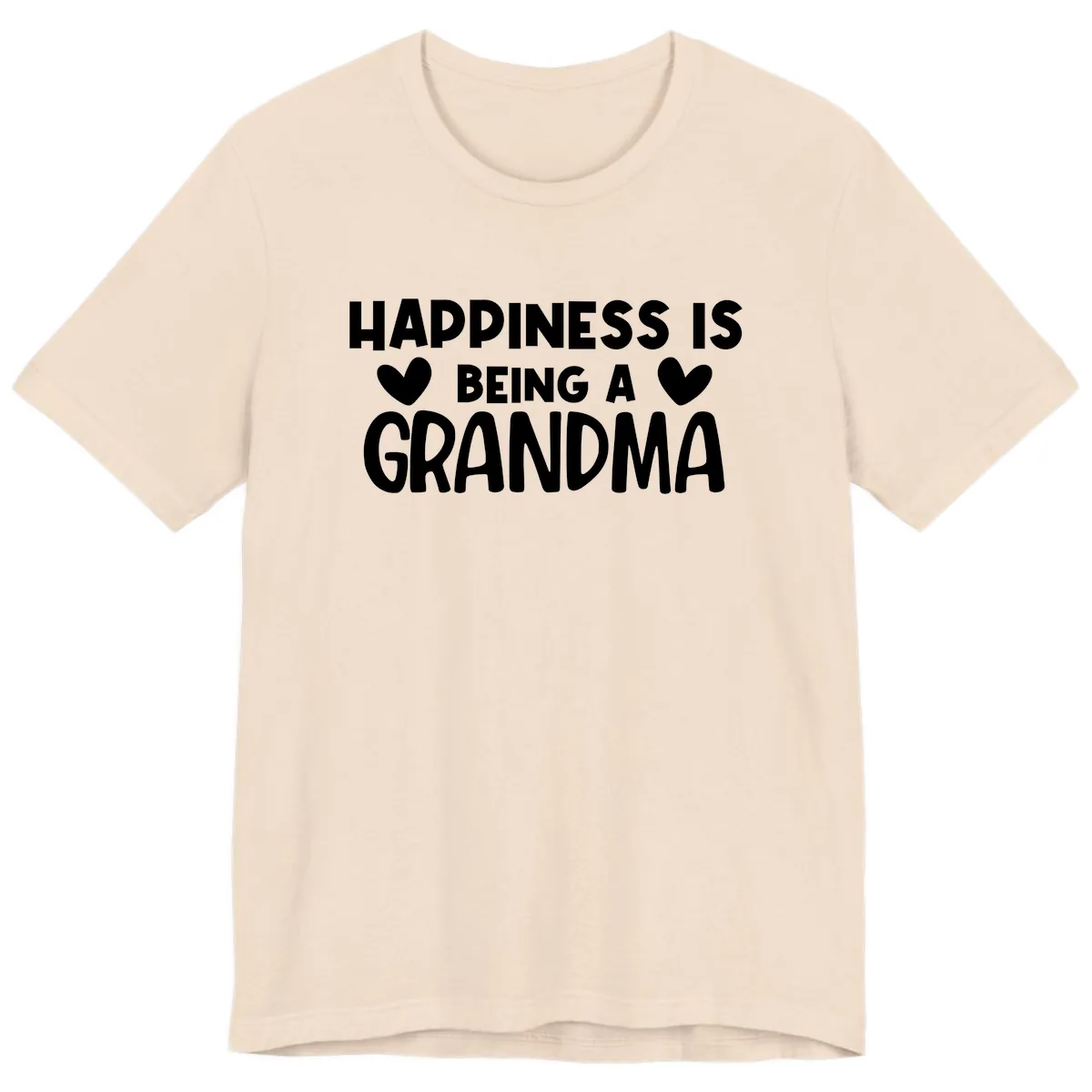 Happiness Is Being A Grandma Premium T-Shirt in Soft Cream