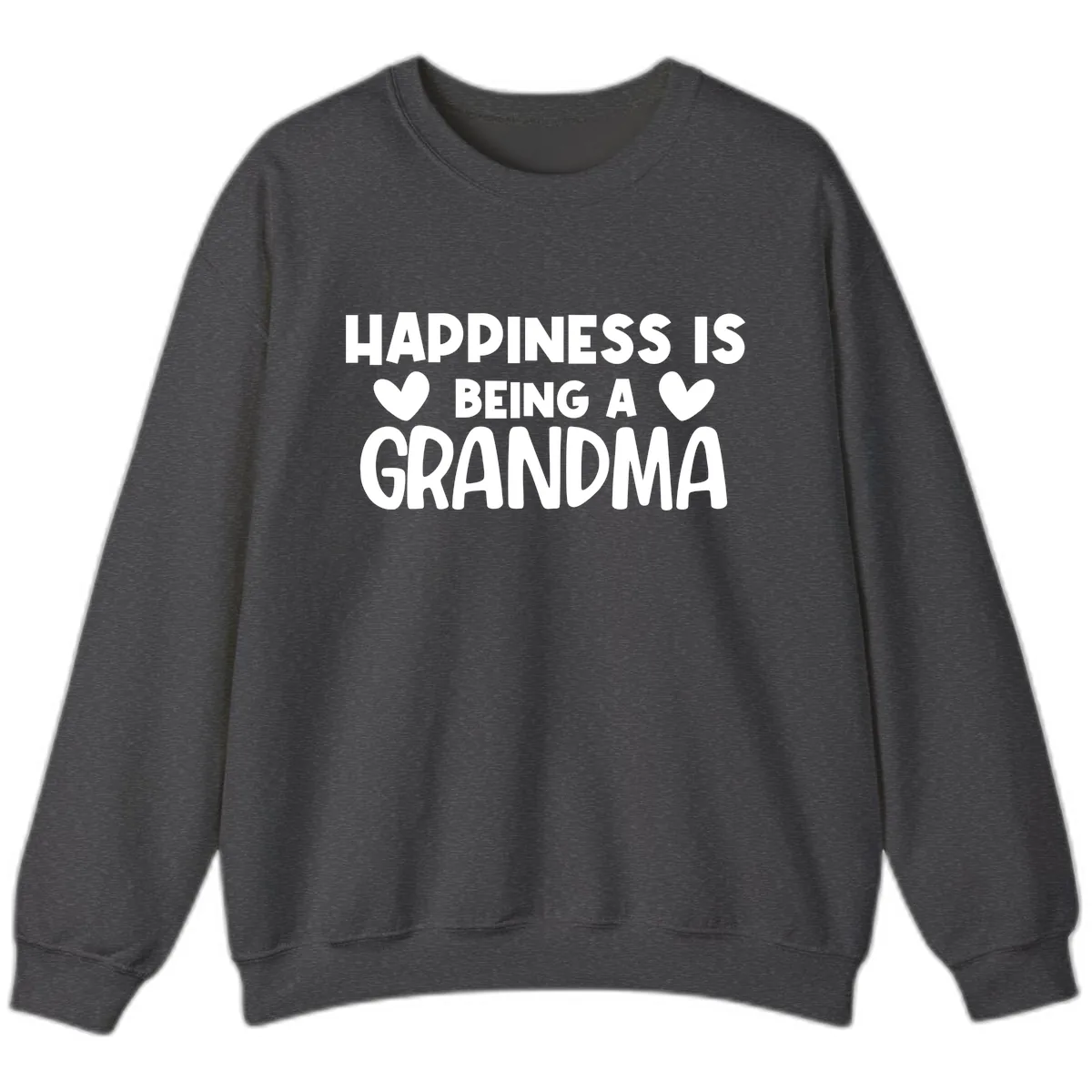Happiness Is Being A Grandma Sweatshirt in Dark Heather