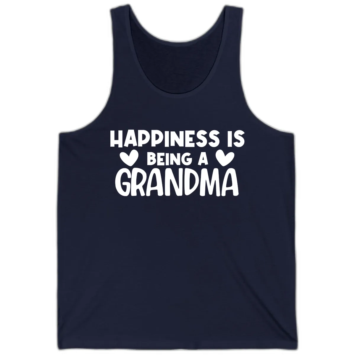 Happiness Is Being A Grandma Tank in Navy