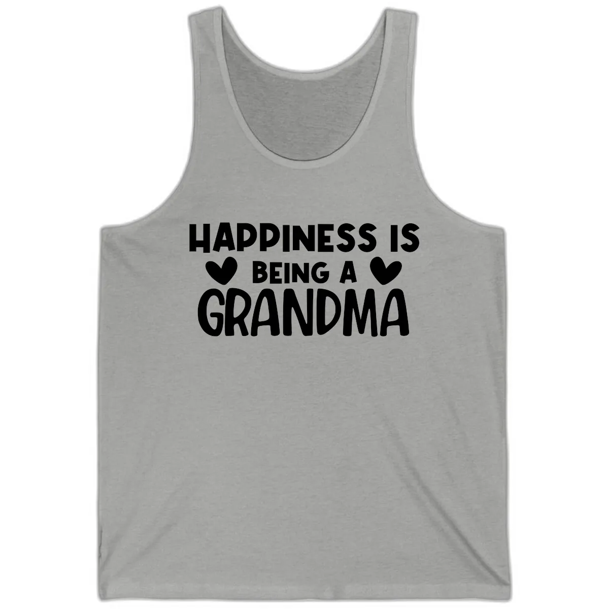 Happiness Is Being A Grandma Tank in Athletic Heather