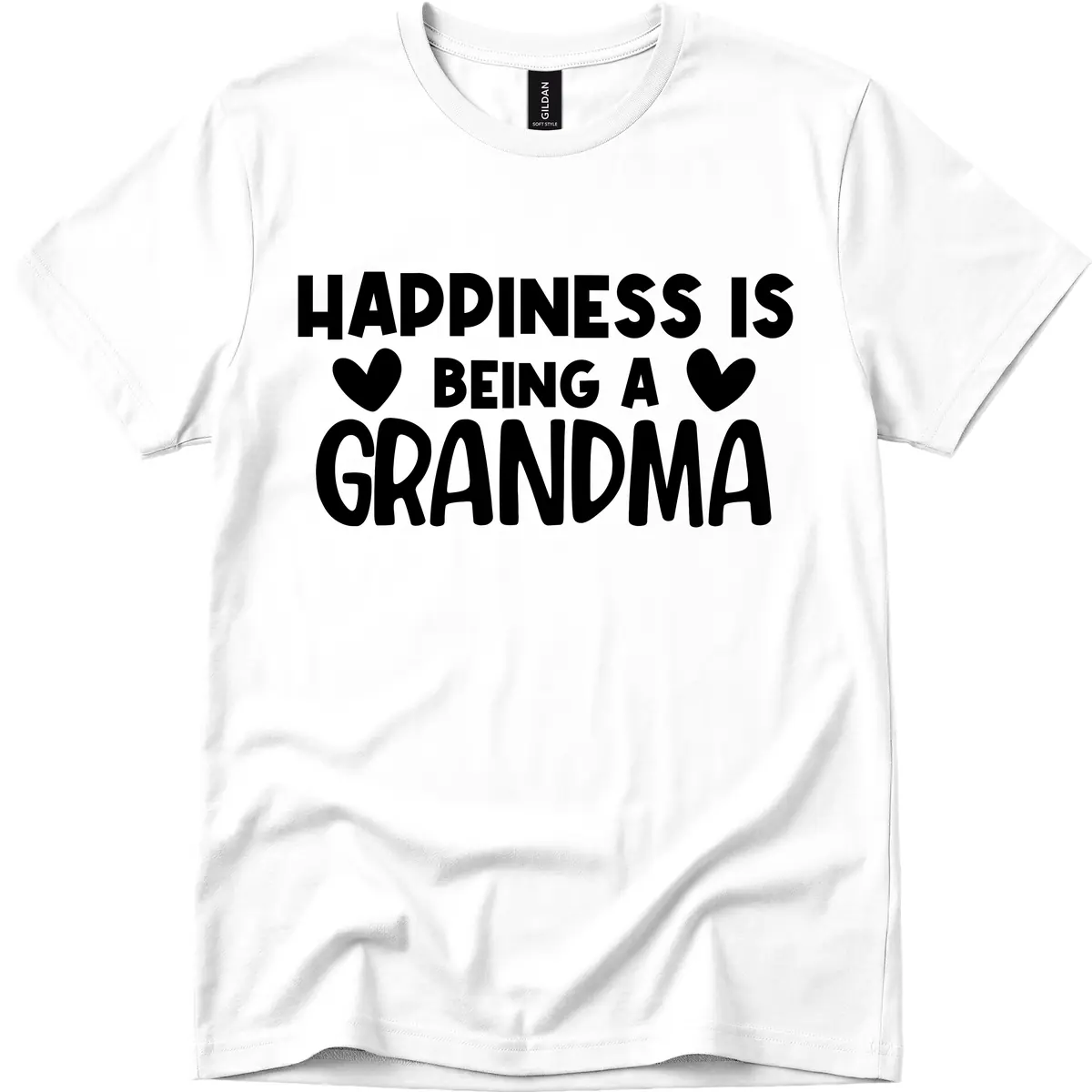Happiness Is Being A Grandma T-Shirt in White