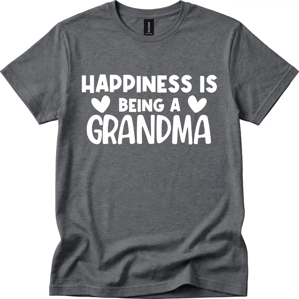 Happiness Is Being A Grandma T-Shirt in Dark Heather