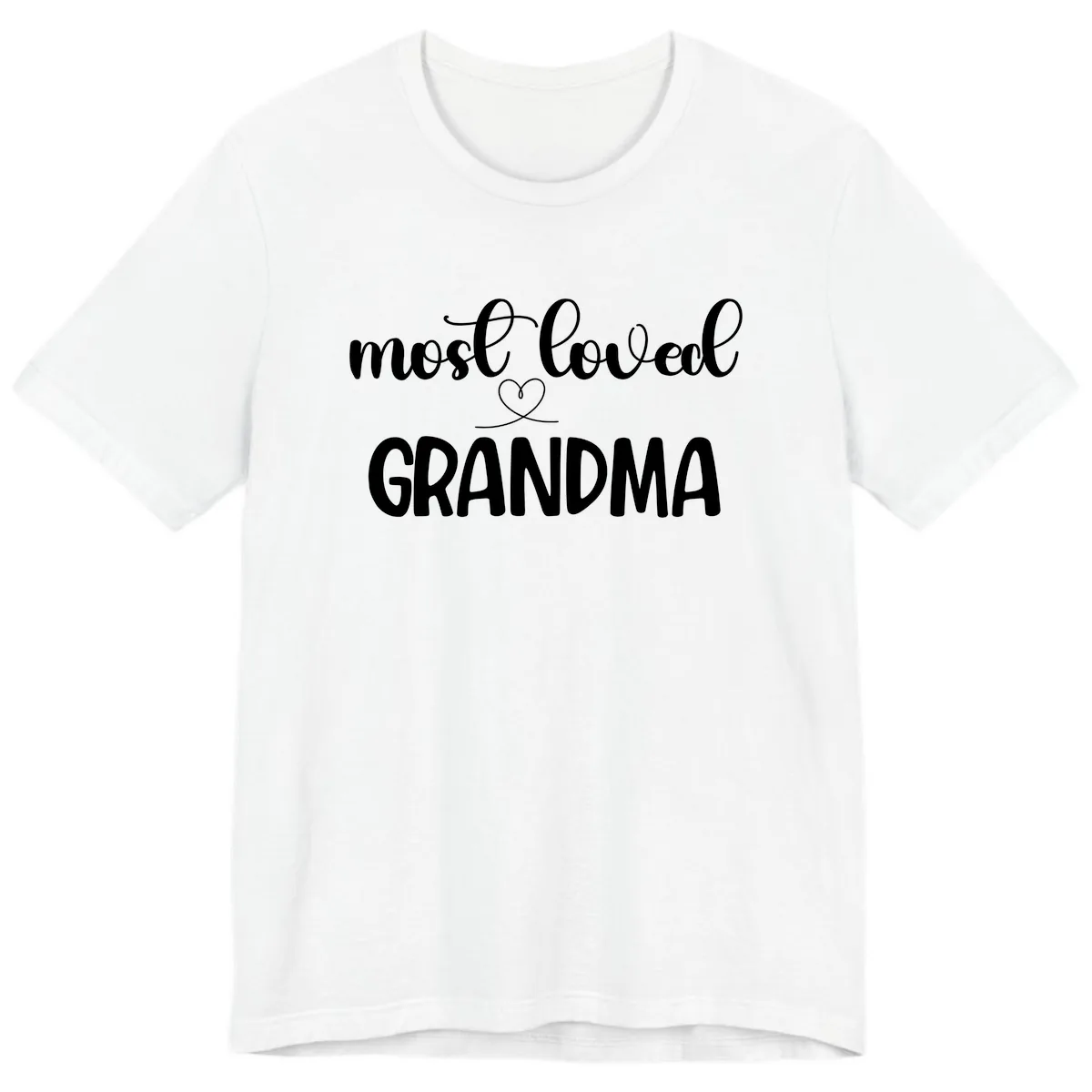 Most Loved Grandma Typography Design Premium T-Shirt in White