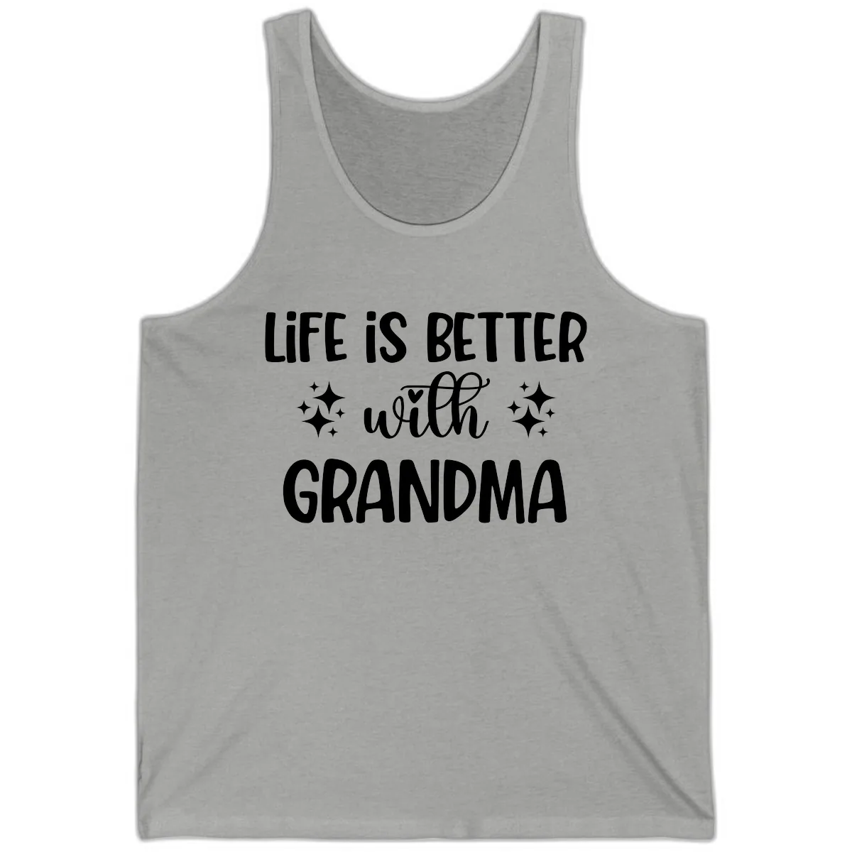 Life Is Better With Grandma Tank in Athletic Heather