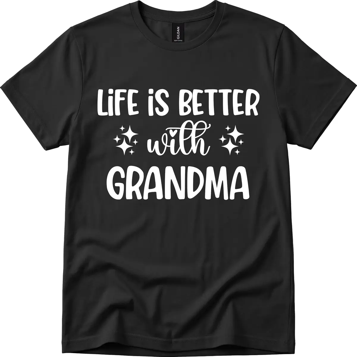 Life Is Better With Grandma T-Shirt in Black