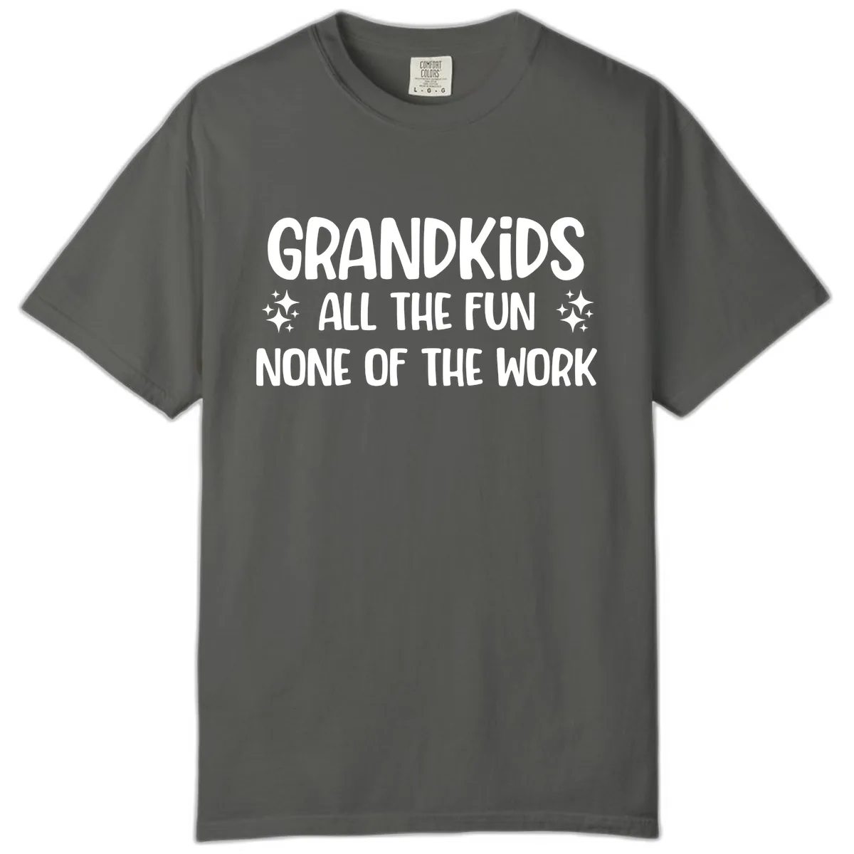 Grandkids All The Fun None Of The Work Comfort Color in Pepper