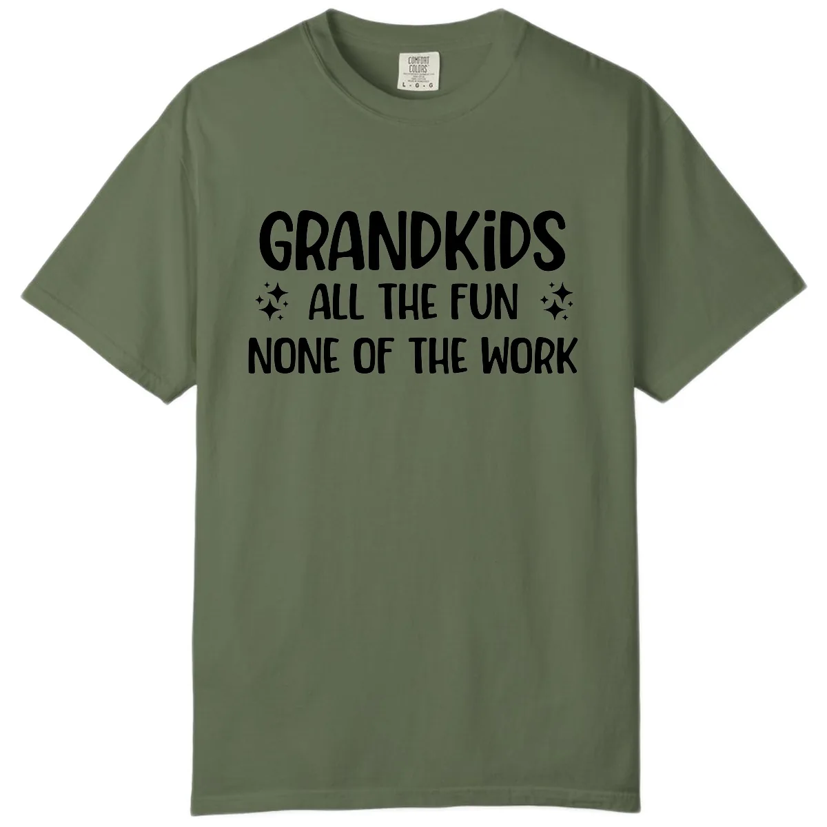 Grandkids All The Fun None Of The Work Comfort Color in Sage
