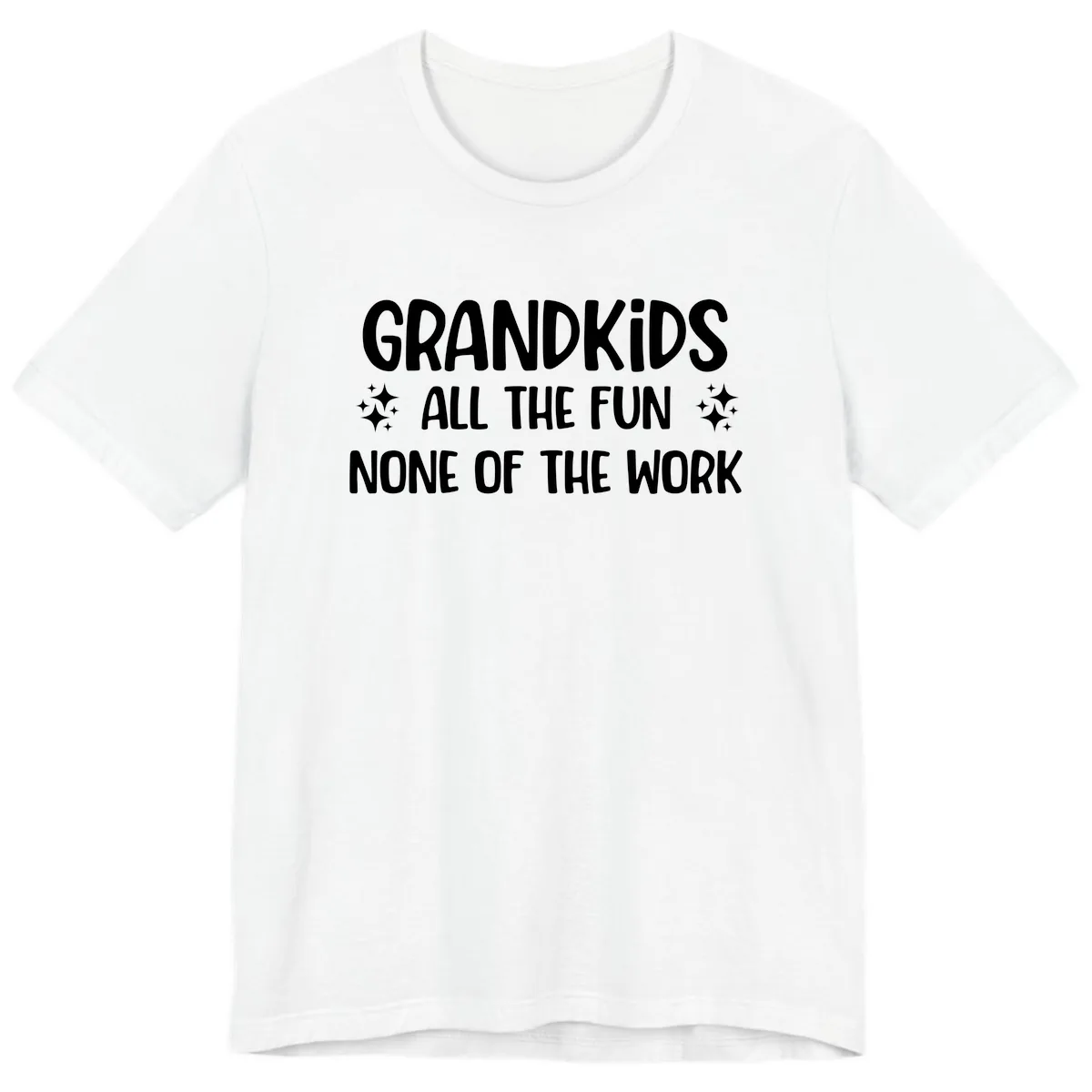 Grandkids All The Fun None Of The Work Premium T-Shirt in White