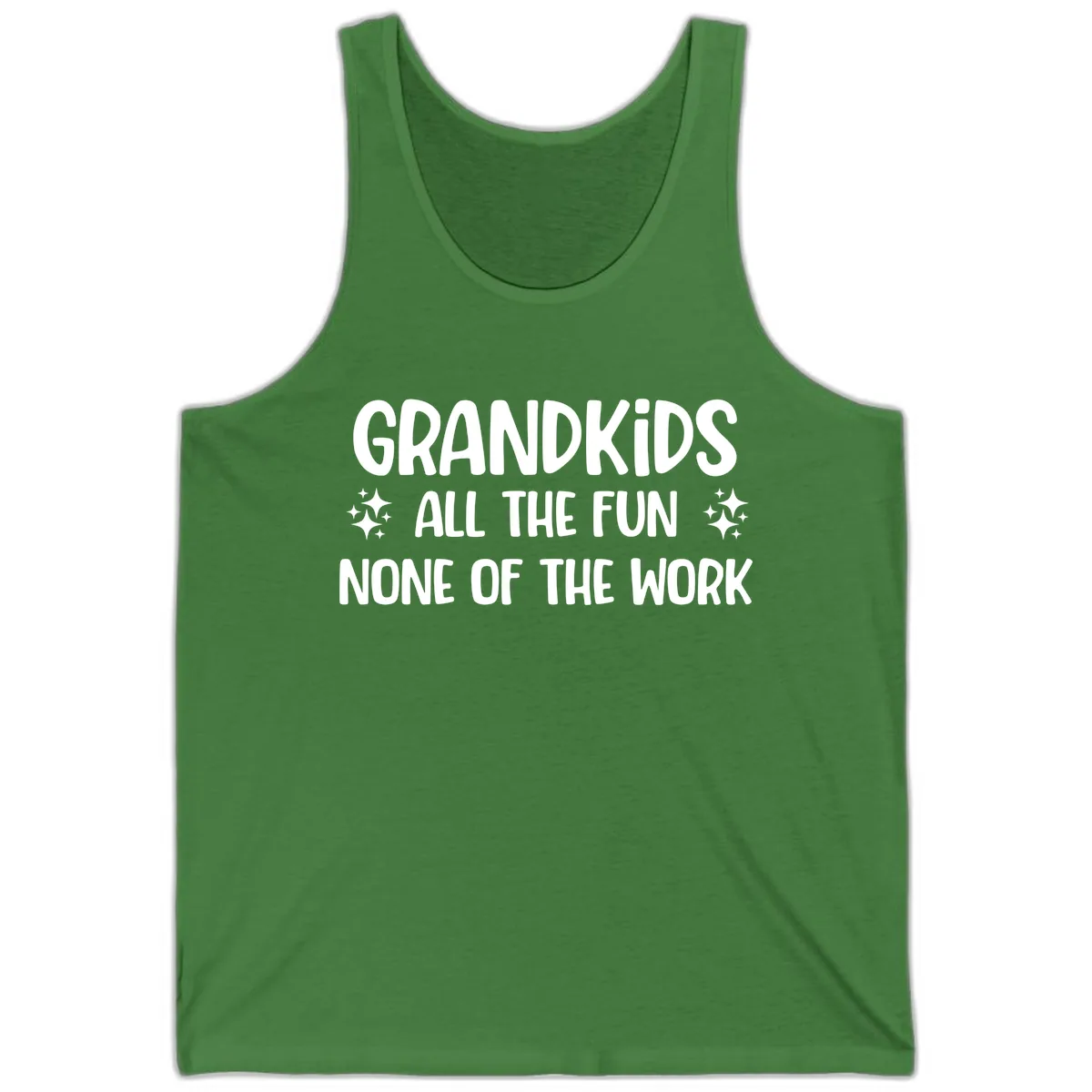 Grandkids All The Fun None Of The Work Tank in Leaf