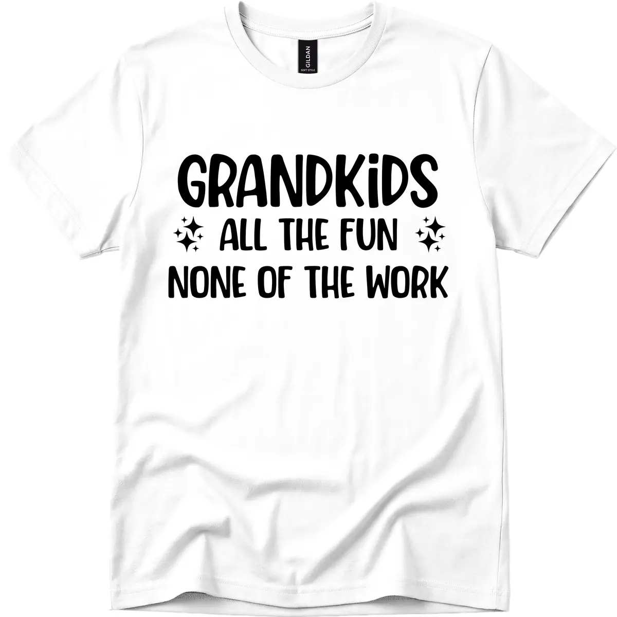 Grandkids All The Fun None Of The Work T-Shirt in White