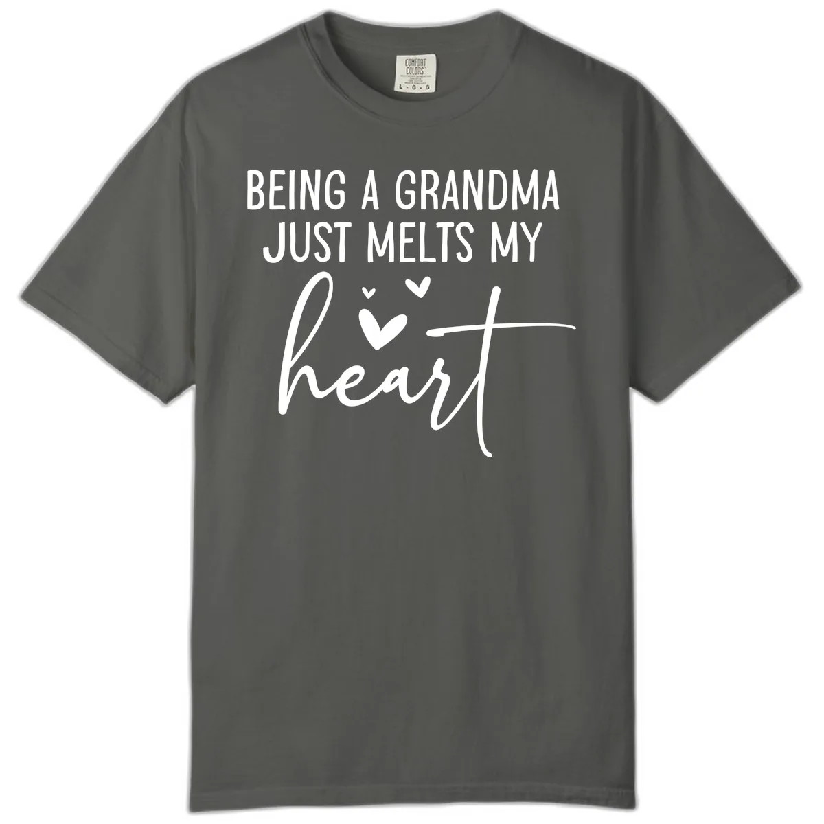 Being A Grandma Melts My Heart Comfort Color in Pepper