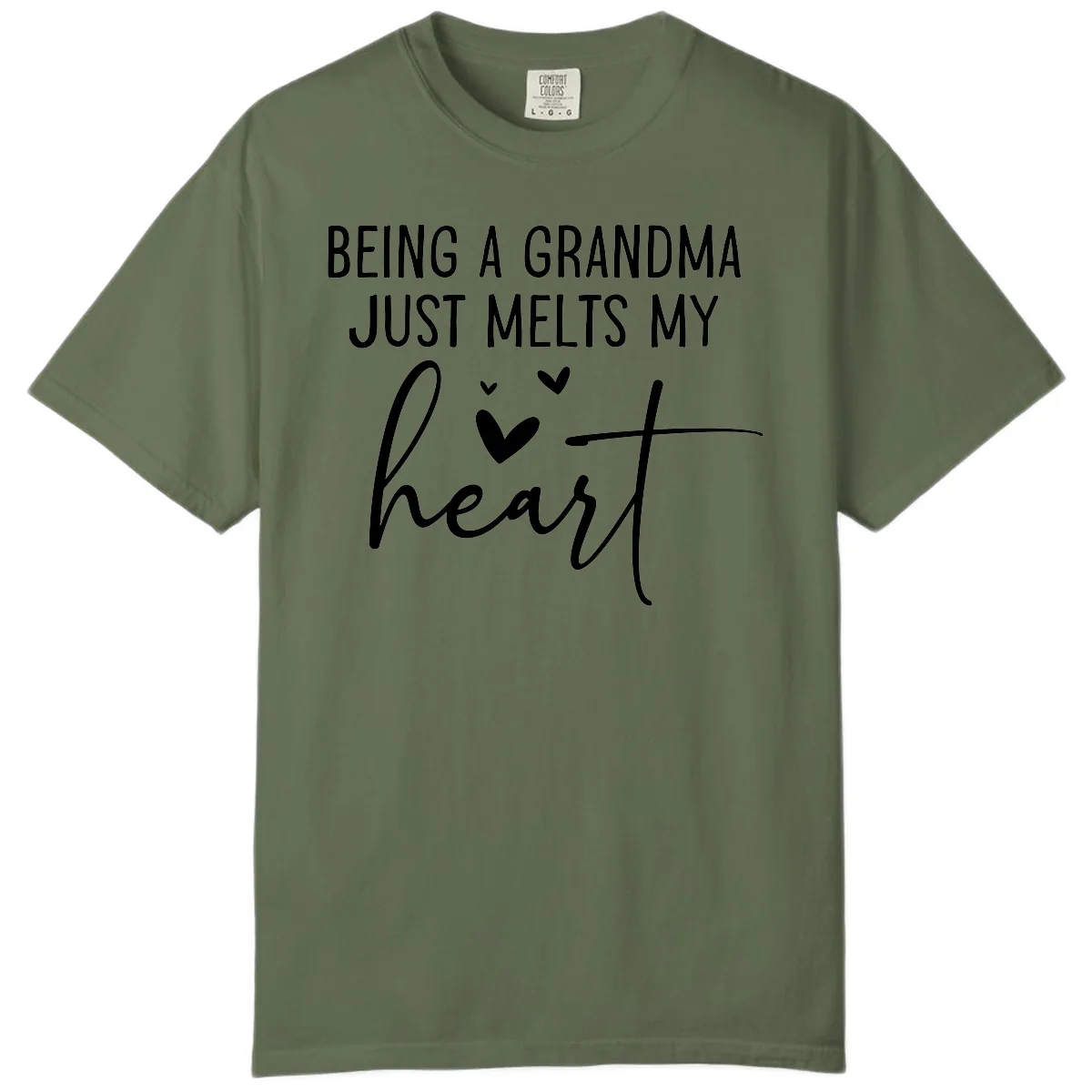 Being A Grandma Melts My Heart Comfort Color in Sage