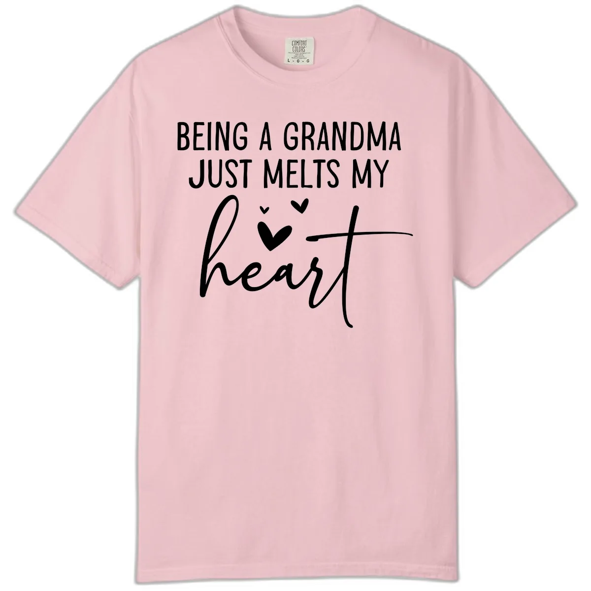 Being A Grandma Melts My Heart Comfort Color in Blossom