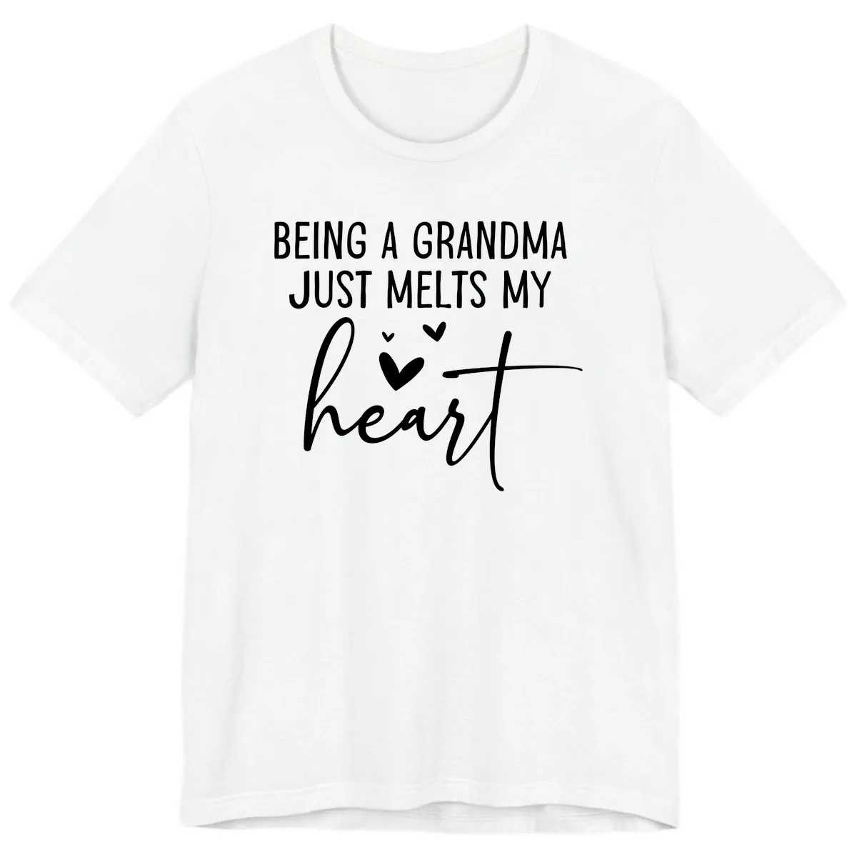 Being A Grandma Melts My Heart Premium T-Shirt in White
