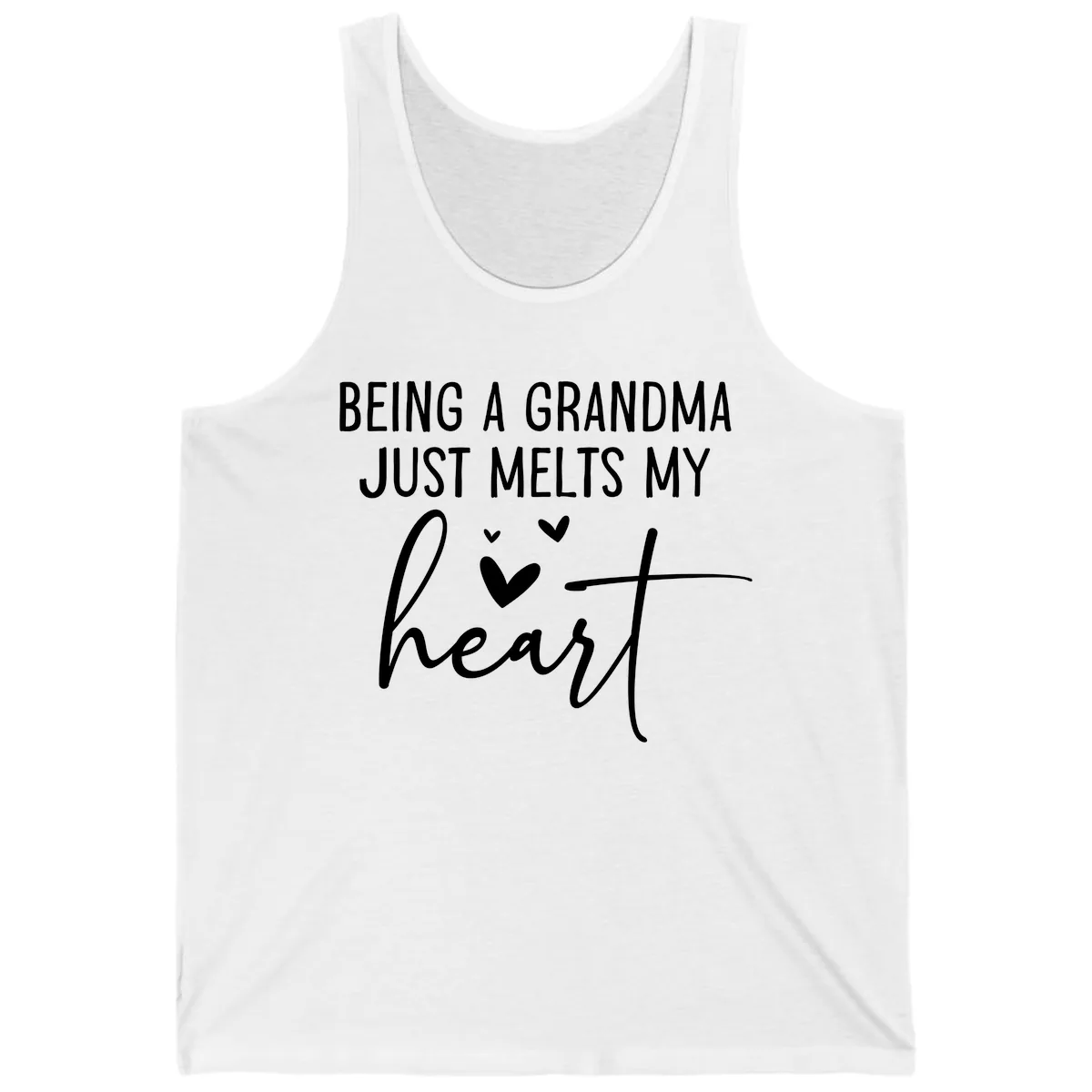 Being A Grandma Melts My Heart Tank in White