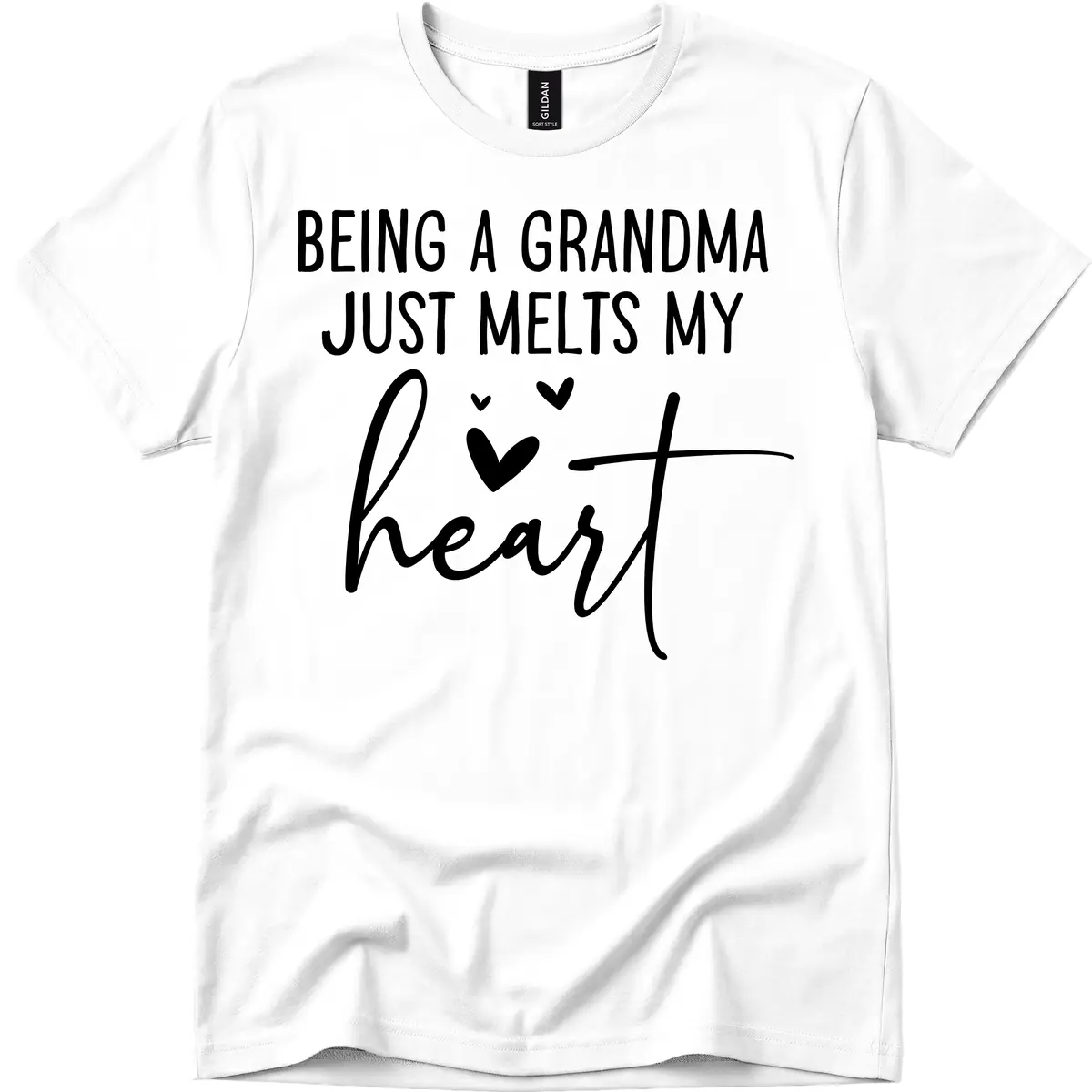 Being A Grandma Melts My Heart T-Shirt in White
