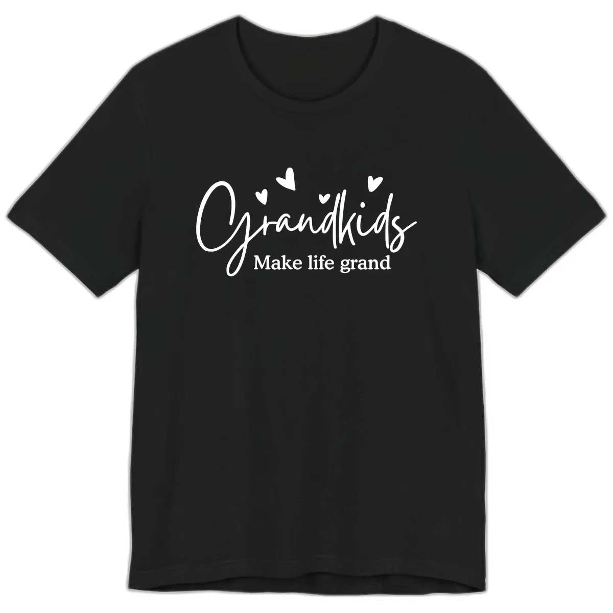Grandkids Make Life Grand Design Premium T-Shirt in Black