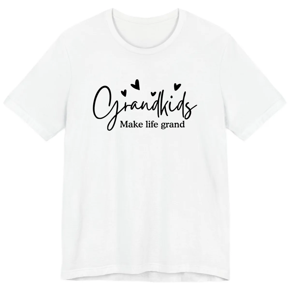 Grandkids Make Life Grand Design Premium T-Shirt in White