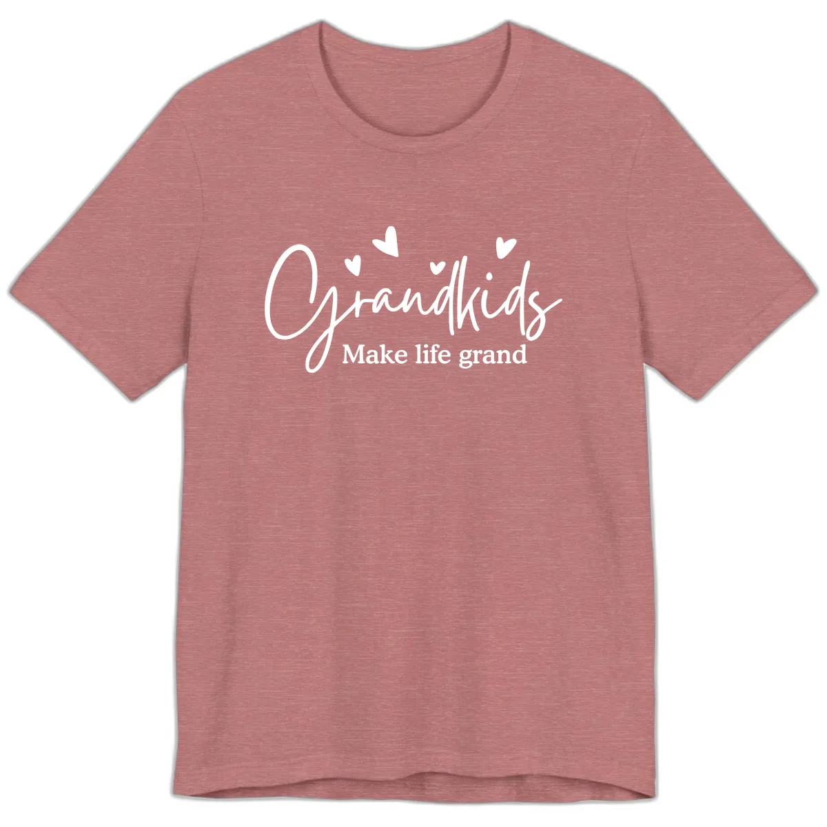 Grandkids Make Life Grand Design Premium T-Shirt in Heather Mauve